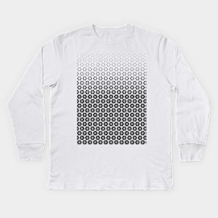 Geometric Hexagon Pattern Kids Long Sleeve T-Shirt